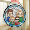 Have A Joyful Christmas Season - Family Personalized Custom Stained Glass Window Hanging Suncatcher - Christmas Gift For Family Members