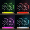 Together Under One Sky - Couple Personalized Custom Shaped 3D LED Light - Gift For Husband Wife, Anniversary
