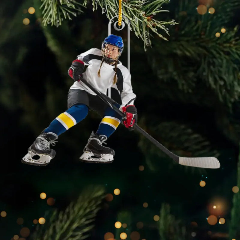 Custom Photo Christmas Is All Around - Personalized Custom Ornament - Acrylic Custom Shaped - Christmas Gift For Sport Lovers, Sport Players