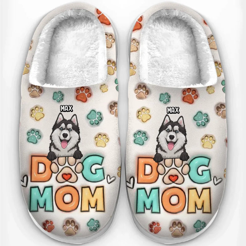 Wishing You A Furry Little Christmas - Dog & Cat Personalized Custom Fluffy Slippers - Christmas Gift For Pet Owners, Pet Lovers