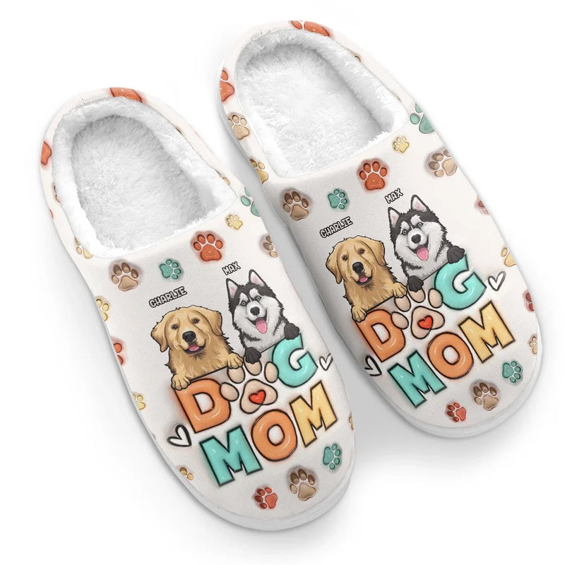 Wishing You A Furry Little Christmas - Dog & Cat Personalized Custom Fluffy Slippers - Christmas Gift For Pet Owners, Pet Lovers