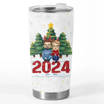 Custom Name Christmas Family Gifts - Personalized Tumbler