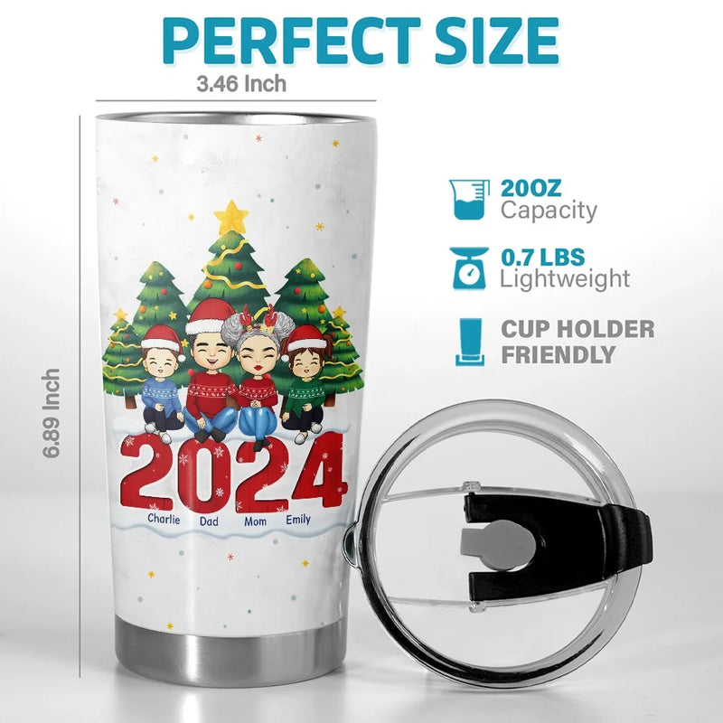 Custom Name Christmas Family Gifts - Personalized Tumbler