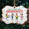 Custom Photo Love And Laughter Fill Our Family Home - Family Personalized Custom Ornament - Wood Benelux Shaped - Christmas Gift For Grandma, Grandpa