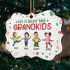 Custom Photo Love And Laughter Fill Our Family Home - Family Personalized Custom Ornament - Wood Benelux Shaped - Christmas Gift For Grandma, Grandpa