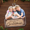 Custom Photo Family Is A Blessing We Can Always Count On - Family Personalized Custom Ornament - Acrylic Custom Shaped - Christmas Gift For Grandma, Grandpa