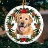 Custom Photo Christmas Cheer And Lots Of Fun With My Fur Baby - Dog & Cat Personalized Custom Ornament - Ceramic Round Shaped - Christmas Gift For Pet Owners, Pet Lovers