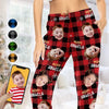 Custom Photo May Your Christmas Be Blessed With The Love And Laughter Of Family - Family Personalized Custom Pajama Pants - Christmas Gift For Family Members