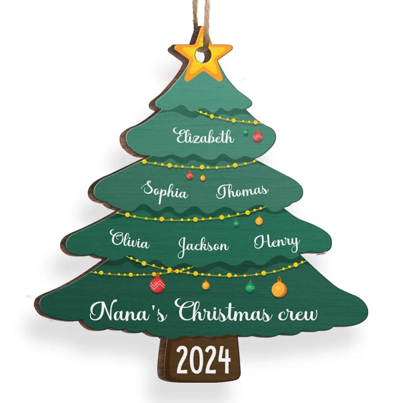 Christmas Season Brings Comfort And Joy - Family Personalized Custom Ornament - Wood Custom Shaped - Christmas Gift For Family Members