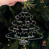 There's No Place Like Home For The Holidays - Family Personalized Custom Ornament - Acrylic Custom Shaped - Christmas Gift For For Grandma, Grandpa, Grandkids