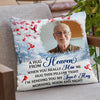 Custom Photo An Embrace From The Skies - Memorial Personalized Custom Pillow - Sympathy Gift, Christmas Gift For Family Members