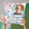 Custom Photo An Embrace From The Skies - Memorial Personalized Custom Pillow - Sympathy Gift, Christmas Gift For Family Members