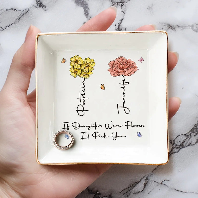 Thankful For Every Moment Together - Family Personalized Custom Jewelry Dish - Gift For Grandma, Mom, Daughter