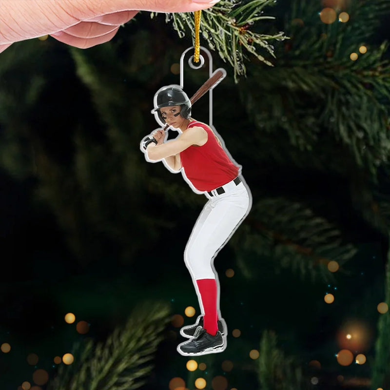 Custom Photo Find Your Greatness - Personalized Custom Ornament - Acrylic Custom Shaped - Christmas Gift For Sport Lovers, Sport Players