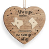 When You Are In Love The Miles Don't Matter - Couple Personalized Custom Ornament - Wood Custom Shaped - Christmas Gift For Husband Wife, Anniversary