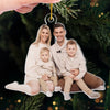 Custom Photo Christmas Warms The Soul And Tickles The Heart - Family Personalized Custom Ornament - Acrylic Custom Shaped - Christmas Gift For Family Members