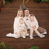 Custom Photo Christmas Warms The Soul And Tickles The Heart - Family Personalized Custom Ornament - Acrylic Custom Shaped - Christmas Gift For Family Members