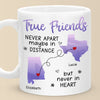 True Friendship Resists Time - Besties Personalized Custom Mug - Gift For Best Friends, BFF, Sisters