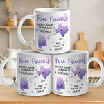 Custom Name Long Distance Friendship Gifts for Best Friends - Personalized Mugs