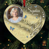 Custom Photo Your Love Leaves A Lasting Imprint - Memorial Personalized Custom Mirrored Acrylic Ornament - Sympathy Gift, Christmas Gift For Family Members