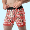 Custom Photo Make Him Feel Loved With A Dash Of Humor - Funny Personalized Custom Boxer Briefs, Men's Boxers - Christmas Gift For Boyfriend, Husband, Anniversary