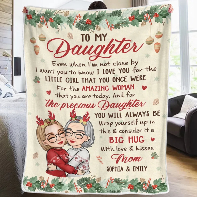 Our Love Is A Garden, Forever In Bloom - Family Personalized Custom Blanket - Christmas Gift For Grandma, Mom, Daughter