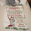 Our Love Is A Garden, Forever In Bloom - Family Personalized Custom Blanket - Christmas Gift For Grandma, Mom, Daughter