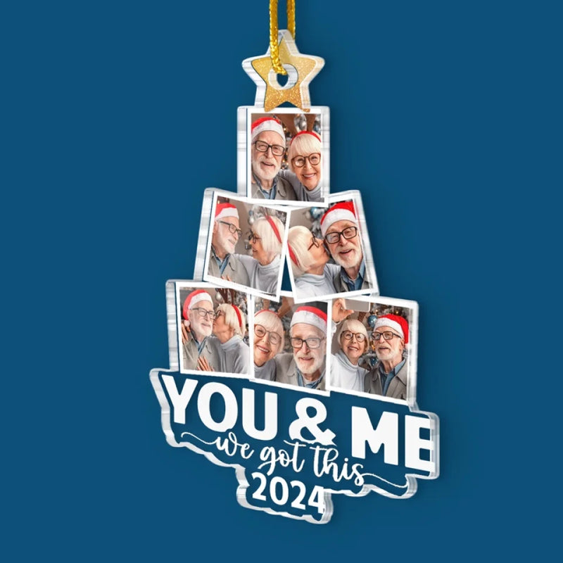 Custom Photo We Got This Christmas - Couple Personalized Custom Ornament - Acrylic Custom Shaped - Christmas Gift For Husband Wife, Anniversary