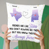 Always Remember We Are Under The Same Sky - Bestie Personalized Custom Pillow - Gift For Best Friends, BFF, Sisters