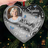 Custom Photo Your Love Leaves A Lasting Imprint - Memorial Personalized Custom Mirrored Acrylic Ornament - Sympathy Gift, Christmas Gift For Family Members