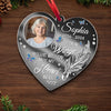 Custom Photo Your Love Leaves A Lasting Imprint - Memorial Personalized Custom Mirrored Acrylic Ornament - Sympathy Gift, Christmas Gift For Family Members