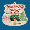 You And Me And The Fur Babies - Dog & Cat Personalized Custom Ornament - Wood Custom Shaped - Christmas Gift For Husband Wife, Anniversary, Pet Owners, Pet Lovers