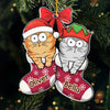 Pawlidays Are Better With Cats - Cat Personalized Custom Ornament - Acrylic Custom Shaped - Christmas Gift For Pet Owners, Pet Lovers