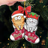 Pawlidays Are Better With Cats - Cat Personalized Custom Ornament - Acrylic Custom Shaped - Christmas Gift For Pet Owners, Pet Lovers