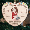 You Make My Heart Smile - Couple Personalized Custom Ornament - Wood, Acrylic Custom Shaped - Christmas Gift For Husband Wife, Anniversary
