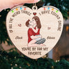 You Make My Heart Smile - Couple Personalized Custom Ornament - Wood, Acrylic Custom Shaped - Christmas Gift For Husband Wife, Anniversary