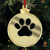 These Tiny Paws Bring Endless Joy - Dog & Cat Personalized Custom Mirrored Acrylic Ornament - Christmas Gift For Pet Owners, Pet Lovers