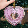 Custom Photo Not A Day Goes By That You're Not Missed - Memorial Personalized Custom Ornament - Ceramic Heart Shaped - Sympathy Gift, Christmas Gift For Family Members