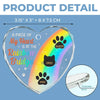 Until The Day We Meet Again On The Rainbow Bridge - Memorial Personalized Custom Heart Glass Ornament - Sympathy Gift, Christmas Gift For Pet Owners, Pet Lovers