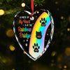 Until The Day We Meet Again On The Rainbow Bridge - Memorial Personalized Custom Heart Glass Ornament - Sympathy Gift, Christmas Gift For Pet Owners, Pet Lovers