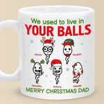 Custom Name Funny Christmas Gifts for Dad - Personalized Mugs