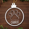 Pawsome Christmas Vibes - Dog & Cat Personalized Custom Ornament - Acrylic Custom Shaped - Christmas Gift For Pet Owners, Pet Lovers
