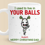 Custom Name Funny Christmas Gifts for Dad - Personalized Mugs