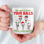 Custom Name Funny Christmas Gifts for Dad - Personalized Mugs
