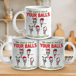 Custom Name Funny Christmas Gifts for Dad - Personalized Mugs