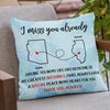 Distance Only Separates Our Bodies, Not Our Souls - Bestie Personalized Custom Pillow - Gift For Best Friends, BFF, Sisters