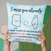 Distance Only Separates Our Bodies, Not Our Souls - Bestie Personalized Custom Pillow - Gift For Best Friends, BFF, Sisters