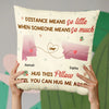 Miles Can’t Separate Two Hearts That Care - Bestie Personalized Custom Pillow - Gift For Best Friends, BFF, Sisters
