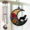 Your Paw Prints Are Forever On Our Hearts - Memorial Personalized Custom Wind Chime Suncatcher - Sympathy Gift, Christmas Gift For Pet Owners, Pet Lovers
