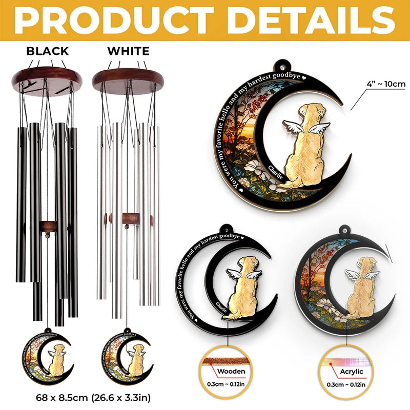 Your Memory Is Our Greatest Christmas Treasure - Memorial Personalized Custom Wind Chime Suncatcher - Sympathy Gift, Christmas Gift For Pet Owners, Pet Lovers